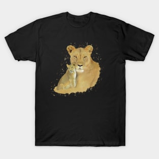 Lioness with Baby - Cat - Predator - Africa T-Shirt